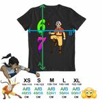 Fashion, accesorii si bijuterii - Copii - Imbracaminte copii - Tricouri copii - Tricou Copii Baieti Avatar Six Seven Last Airbender 67 Calugar Shaolin, negru, marime M Copii - Infinity.ro