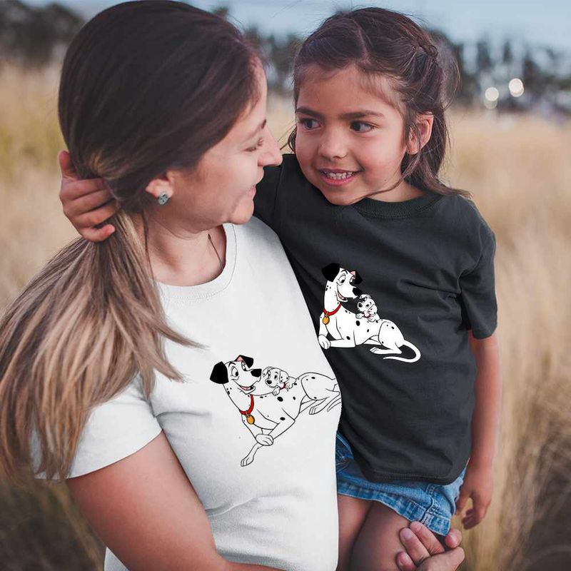 Fashion, accesorii si bijuterii - Copii - Imbracaminte copii - Tricouri copii - Tricou Copii Fete 101 Dalmatieni Pongo Freckles Dalmatian, alb, marime S Copii - Infinity.ro