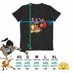 Fashion, accesorii si bijuterii - Copii - Imbracaminte copii - Tricouri copii - Tricou Copii Fete Avatar Huntrix Kpop Last Airbender, negru, marime M Copii - Infinity.ro