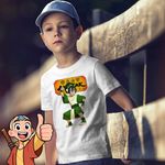 Fashion, accesorii si bijuterii - Copii - Imbracaminte copii - Tricouri copii - Tricou Copii Baieti Avatar Toph Bei Fong Legenda lui Aang Airbender, alb, marime XS Copii - Infinity.ro