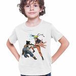 Fashion, accesorii si bijuterii - Copii - Imbracaminte copii - Tricouri copii - Tricou Copii Baieti Avatar Korra Naruto Airbender, alb, marime XS Copii - Infinity.ro