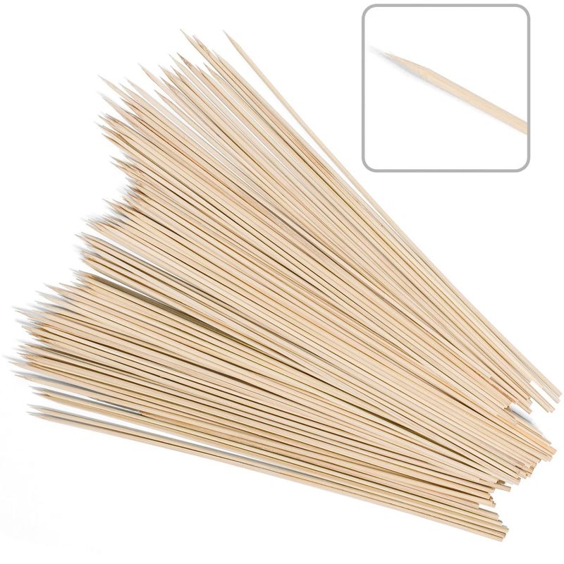 Casa si Gradina - Gradina si terasa - Gratare si accesorii - Accesorii gratare - Betisoare pentru gratar din bambus, 30 cm, 100 bucati - Infinity.ro