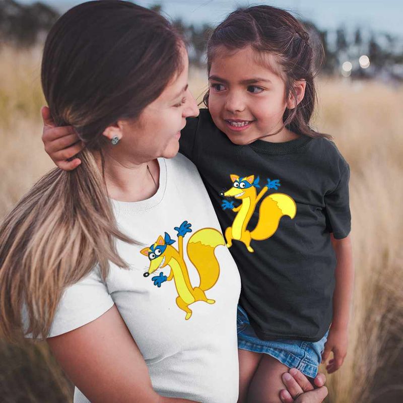 Fashion, accesorii si bijuterii - Copii - Imbracaminte copii - Tricouri copii - Tricou Copii Fete Dora Exploratoarea Swiper Hotomanul, alb, marime S Copii - Infinity.ro