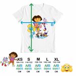 Fashion, accesorii si bijuterii - Copii - Imbracaminte copii - Tricouri copii - Tricou Copii Fete Dora Exploratoarea Strumfita Road Runner Coiotul Baby Bebelusi Buba, alb, marime M Copii - Infinity.ro