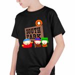 Fashion, accesorii si bijuterii - Copii - Imbracaminte copii - Tricouri copii - Tricou Copii Baieti South Park Aventuri Urbane, negru, marime XS Copii - Infinity.ro