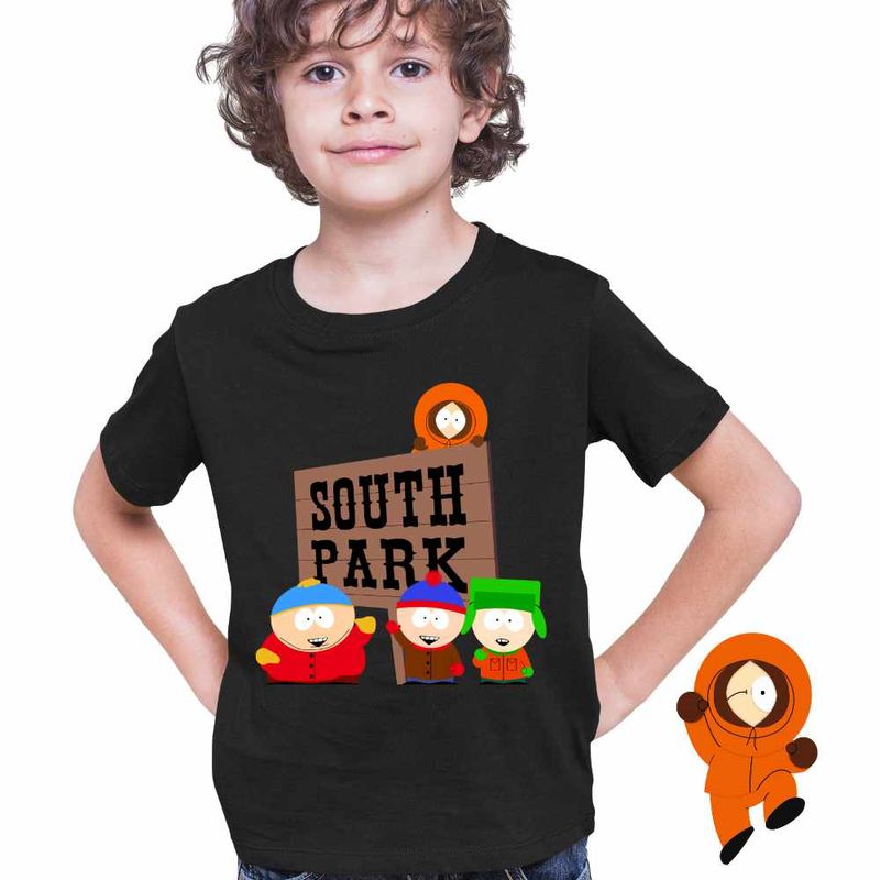 Fashion, accesorii si bijuterii - Copii - Imbracaminte copii - Tricouri copii - Tricou Copii Baieti South Park Aventuri Urbane, negru, marime XS Copii - Infinity.ro