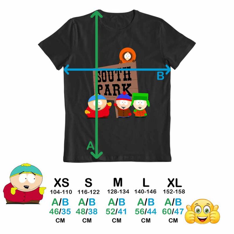 Fashion, accesorii si bijuterii - Copii - Imbracaminte copii - Tricouri copii - Tricou Copii Baieti South Park Aventuri Urbane, negru, marime XS Copii - Infinity.ro