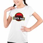 Fashion, accesorii si bijuterii - Copii - Imbracaminte copii - Tricouri copii - Tricou Copii Fete South Park Jurassic Dinozauri T-Rex, alb, marime XL Copii - Infinity.ro