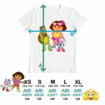 Fashion, accesorii si bijuterii - Copii - Imbracaminte copii - Tricouri copii - Tricou Copii Baieti Dora Exploratoarea Franklin Explorer Maimuta, alb, marime L Copii - Infinity.ro