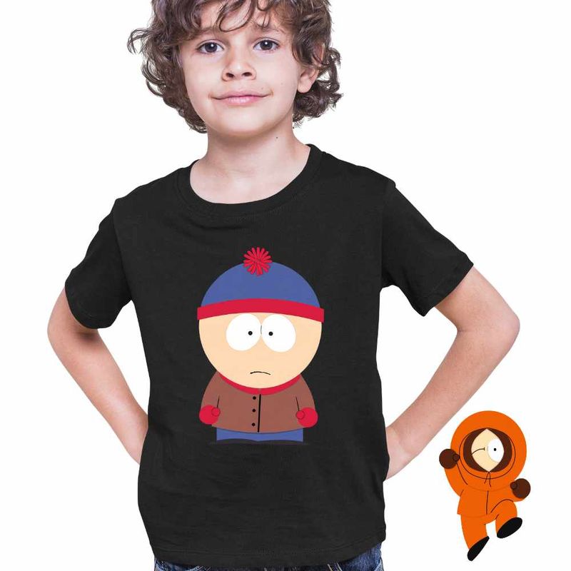 Fashion, accesorii si bijuterii - Copii - Imbracaminte copii - Tricouri copii - Tricou Copii Baieti South Park Stan Marsh, negru, marime XS Copii - Infinity.ro