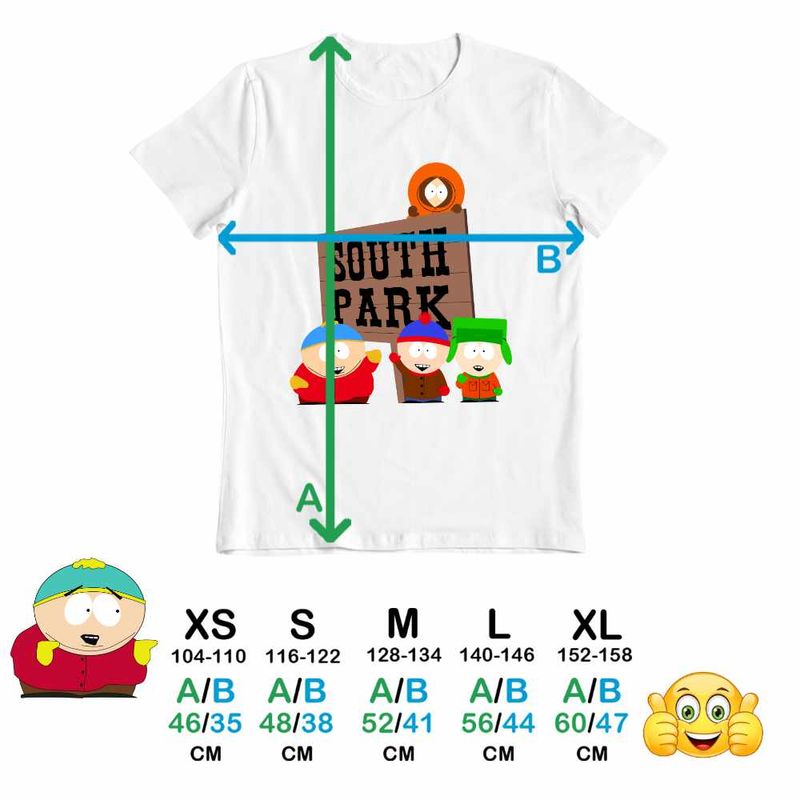 Fashion, accesorii si bijuterii - Copii - Imbracaminte copii - Tricouri copii - Tricou Copii Fete South Park Aventuri Urbane, alb, marime XS Copii - Infinity.ro