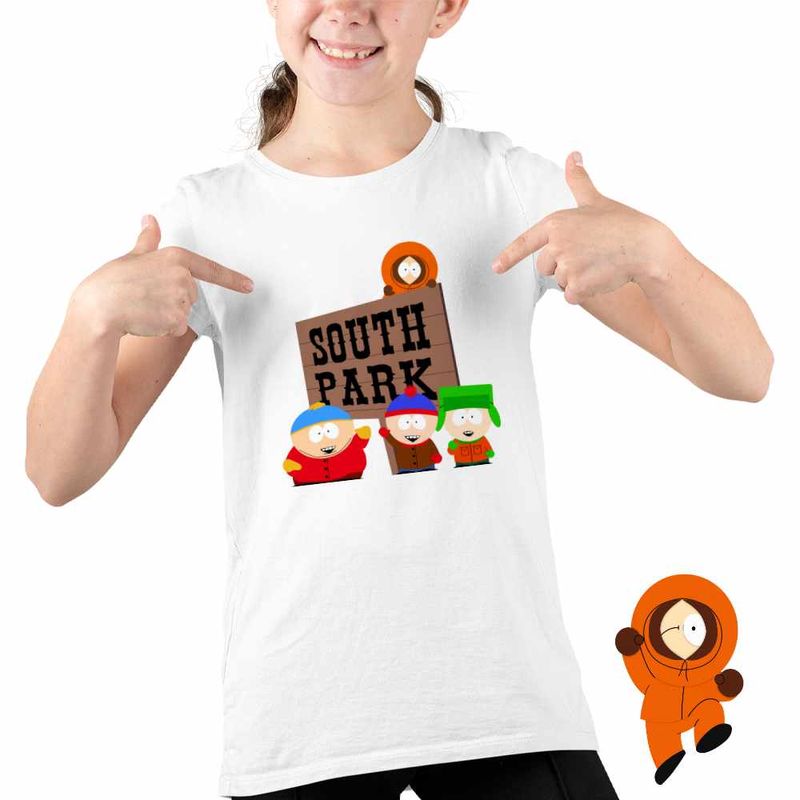 Fashion, accesorii si bijuterii - Copii - Imbracaminte copii - Tricouri copii - Tricou Copii Fete South Park Aventuri Urbane, alb, marime XS Copii - Infinity.ro