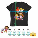 Fashion, accesorii si bijuterii - Copii - Imbracaminte copii - Tricouri copii - Tricou Copii Fete Dora the Explorer Familia Flintstone Bam Bam Bebelusi, negru, marime XL Copii - Infinity.ro