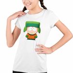 Fashion, accesorii si bijuterii - Copii - Imbracaminte copii - Tricouri copii - Tricou Copii Fete South Park Kyle Broflovski, alb, marime L Copii - Infinity.ro