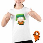 Fashion, accesorii si bijuterii - Copii - Imbracaminte copii - Tricouri copii - Tricou Copii Fete South Park Kyle Broflovski, alb, marime L Copii - Infinity.ro