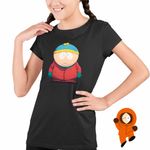 Fashion, accesorii si bijuterii - Copii - Imbracaminte copii - Tricouri copii - Tricou Copii Fete South Park Eric Cartman, negru, marime XL Copii - Infinity.ro