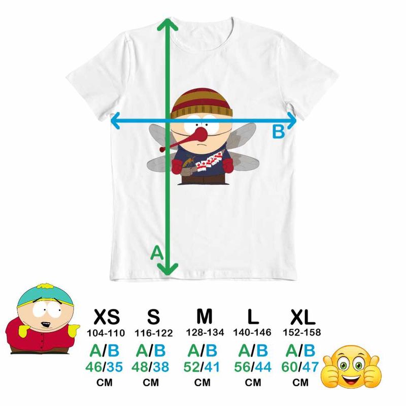 Fashion, accesorii si bijuterii - Copii - Imbracaminte copii - Tricouri copii - Tricou Copii Baieti South Park Mosquito Donovan Tantar Radioactive, alb, marime S Copii - Infinity.ro