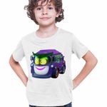 Fashion, accesorii si bijuterii - Copii - Imbracaminte copii - Tricouri copii - Tricou Copii Baieti Batwheels Prank Joker Masina Batroti Desene Animate Masini, alb, marime M Copii - Infinity.ro