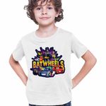 Fashion, accesorii si bijuterii - Copii - Imbracaminte copii - Tricouri copii - Tricou Copii Baieti Batwheels Batroti All Team Masini, alb, marime S Copii - Infinity.ro
