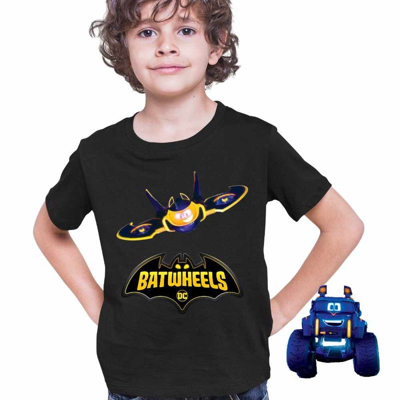 Fashion, accesorii si bijuterii - Copii - Imbracaminte copii - Tricouri copii - Tricou Copii Baieti Batwheels Batwing Batroti Jet Batman, negru, marime S Copii - Infinity.ro
