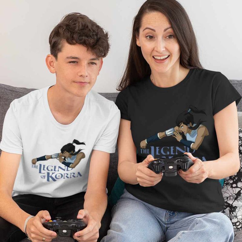 Fashion, accesorii si bijuterii - Copii - Imbracaminte copii - Tricouri copii - Tricou Copii Baieti Avatar Legenda lui Korra Airbender Anime, negru, marime XS Copii - Infinity.ro