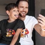 Fashion, accesorii si bijuterii - Copii - Imbracaminte copii - Tricouri copii - Tricou Copii Baieti Avatar Huntrix Kpop Last Airbender, alb, marime XS Copii - Infinity.ro