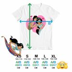 Fashion, accesorii si bijuterii - Copii - Imbracaminte copii - Tricouri copii - Tricou Copii Baieti Aladdin Jasmine Valentines Day Love Dragobete Cuplu, alb, marime XL Copii - Infinity.ro