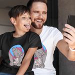 Fashion, accesorii si bijuterii - Copii - Imbracaminte copii - Tricouri copii - Tricou Copii Baieti Dumbo Mama Jumbo Circ Clovn, alb, marime S Copii - Infinity.ro