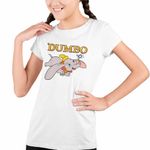 Fashion, accesorii si bijuterii - Copii - Imbracaminte copii - Tricouri copii - Tricou Copii Fete Dumbo Elefantel Zburator Circ, alb, marime XL Copii - Infinity.ro