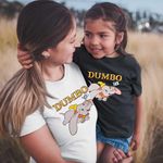 Fashion, accesorii si bijuterii - Copii - Imbracaminte copii - Tricouri copii - Tricou Copii Fete Dumbo Elefantel Zburator Circ, alb, marime XL Copii - Infinity.ro