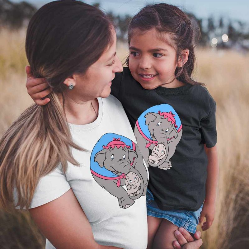 Fashion, accesorii si bijuterii - Copii - Imbracaminte copii - Tricouri copii - Tricou Copii Fete Dumbo Mama Jumbo Circ Clovn, alb, marime XS Copii - Infinity.ro