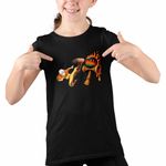 Fashion, accesorii si bijuterii - Copii - Imbracaminte copii - Tricouri copii - Tricou Copii Fete Avatar Kendama Last Airbender, negru, marime XS Copii - Infinity.ro