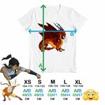 Fashion, accesorii si bijuterii - Copii - Imbracaminte copii - Tricouri copii - Tricou Copii Baieti Avatar Dragon Fang Roku Anime Airbender, alb, marime L Copii - Infinity.ro