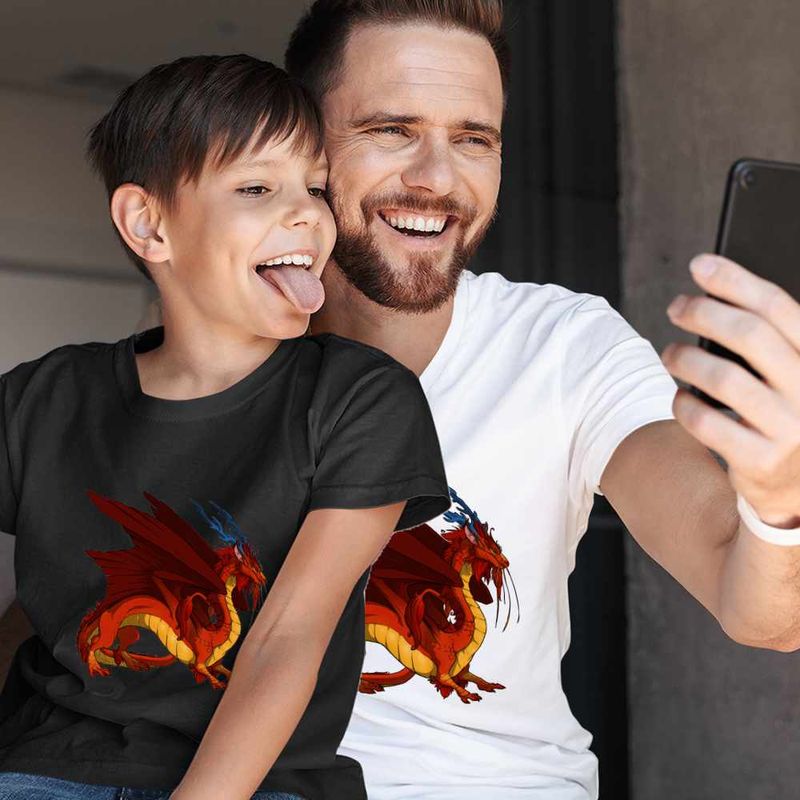 Fashion, accesorii si bijuterii - Copii - Imbracaminte copii - Tricouri copii - Tricou Copii Baieti Avatar Dragon Fang Roku Anime Airbender, alb, marime L Copii - Infinity.ro