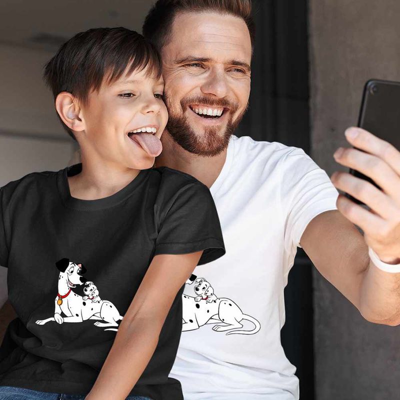 Fashion, accesorii si bijuterii - Copii - Imbracaminte copii - Tricouri copii - Tricou Copii Baieti 101 Dalmatieni Pongo Freckles Dalmatian, alb, marime L Copii - Infinity.ro