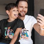 Fashion, accesorii si bijuterii - Copii - Imbracaminte copii - Tricouri copii - Tricou Copii Baieti Dumbo Zootopia Zootropolis Elefantel Sarpe, alb, marime S Copii - Infinity.ro