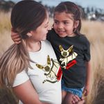 Fashion, accesorii si bijuterii - Copii - Imbracaminte copii - Tricouri copii - Tricou Copii Fete Avatar Momo Last Airbender Maestru al Aerului, alb, marime S Copii - Infinity.ro