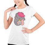 Fashion, accesorii si bijuterii - Copii - Imbracaminte copii - Tricouri copii - Tricou Copii Fete Dumbo Jumbo Love Elefant Circ, alb, marime XS Copii - Infinity.ro