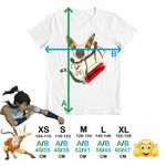 Fashion, accesorii si bijuterii - Copii - Imbracaminte copii - Tricouri copii - Tricou Copii Fete Avatar Momo Last Airbender Maestru al Aerului, alb, marime S Copii - Infinity.ro