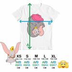 Fashion, accesorii si bijuterii - Copii - Imbracaminte copii - Tricouri copii - Tricou Copii Fete Dumbo Jumbo Love Elefant Circ, alb, marime XS Copii - Infinity.ro
