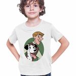 Fashion, accesorii si bijuterii - Copii - Imbracaminte copii - Tricouri copii - Tricou Copii Baieti 101 Dalmatieni Roger Pongo Catel Dalmatian, alb, marime XS Copii - Infinity.ro