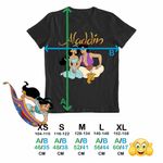 Fashion, accesorii si bijuterii - Copii - Imbracaminte copii - Tricouri copii - Tricou Copii Baieti Aladdin Jasmine Covor Fermecat Printesa, negru, marime XL Copii - Infinity.ro