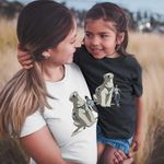 Fashion, accesorii si bijuterii - Copii - Imbracaminte copii - Tricouri copii - Tricou Copii Fete Avatar Korra Naga Maestru Shaolin, alb, marime S Copii - Infinity.ro