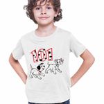 Fashion, accesorii si bijuterii - Copii - Imbracaminte copii - Tricouri copii - Tricou Copii Baieti 101 Dalmatieni Catelusi Dalmatian Puppy, alb, marime XL Copii - Infinity.ro