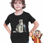 Fashion, accesorii si bijuterii - Copii - Imbracaminte copii - Tricouri copii - Tricou Copii Baieti Avatar Korra Naga Maestru Shaolin, negru, marime XL Copii - Infinity.ro