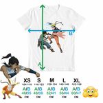 Fashion, accesorii si bijuterii - Copii - Imbracaminte copii - Tricouri copii - Tricou Copii Fete Avatar Korra Naruto Airbender, alb, marime M Copii - Infinity.ro