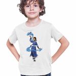 Fashion, accesorii si bijuterii - Copii - Imbracaminte copii - Tricouri copii - Tricou Copii Baieti Avatar Katara Waterbender Legenda lui Aang Arte Martiale, alb, marime L Copii - Infinity.ro