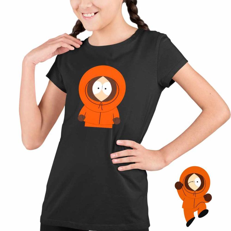 Fashion, accesorii si bijuterii - Copii - Imbracaminte copii - Tricouri copii - Tricou Copii Fete South Park Kenny McCormick, negru, marime XL Copii - Infinity.ro