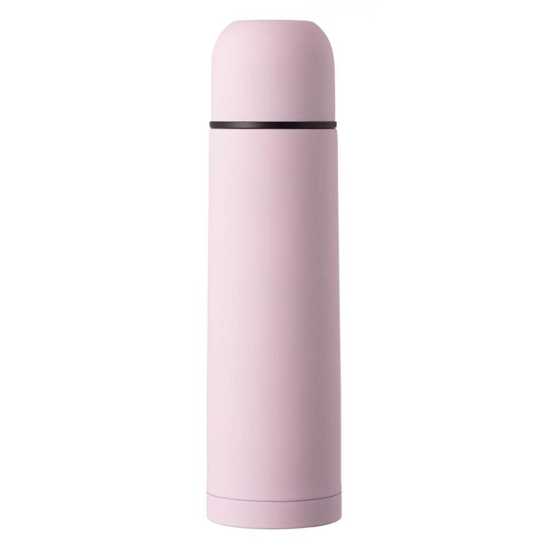 Casa si Gradina - Bucatarie si vesela - Accesorii bar - Termosuri si Cani termos - Sticla Izoterma din Otel Inoxidabil, 500ml, Roz Nude Mat - Infinity.ro