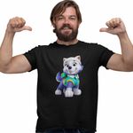 Fashion, accesorii si bijuterii - Barbati - Imbracaminte - Tricouri si bluze barbati - Tricou Barbati Paw Patrol Everest Patrula Catelusilor Pompier, negru, marime S - Infinity.ro